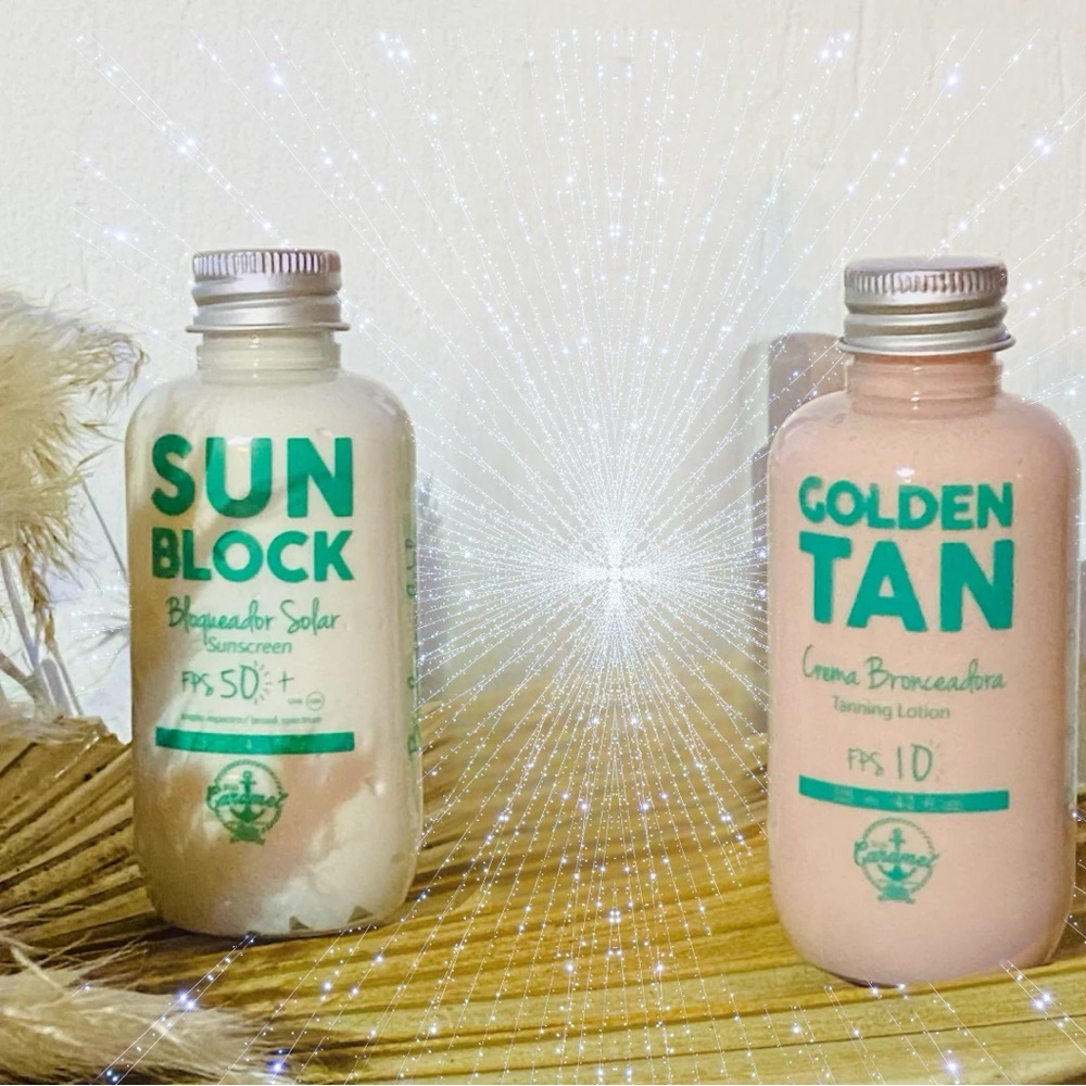 SUN CARAMEL || Hecho En Mexico Travel Sunscreen & Tanning Lotion *NWT*
